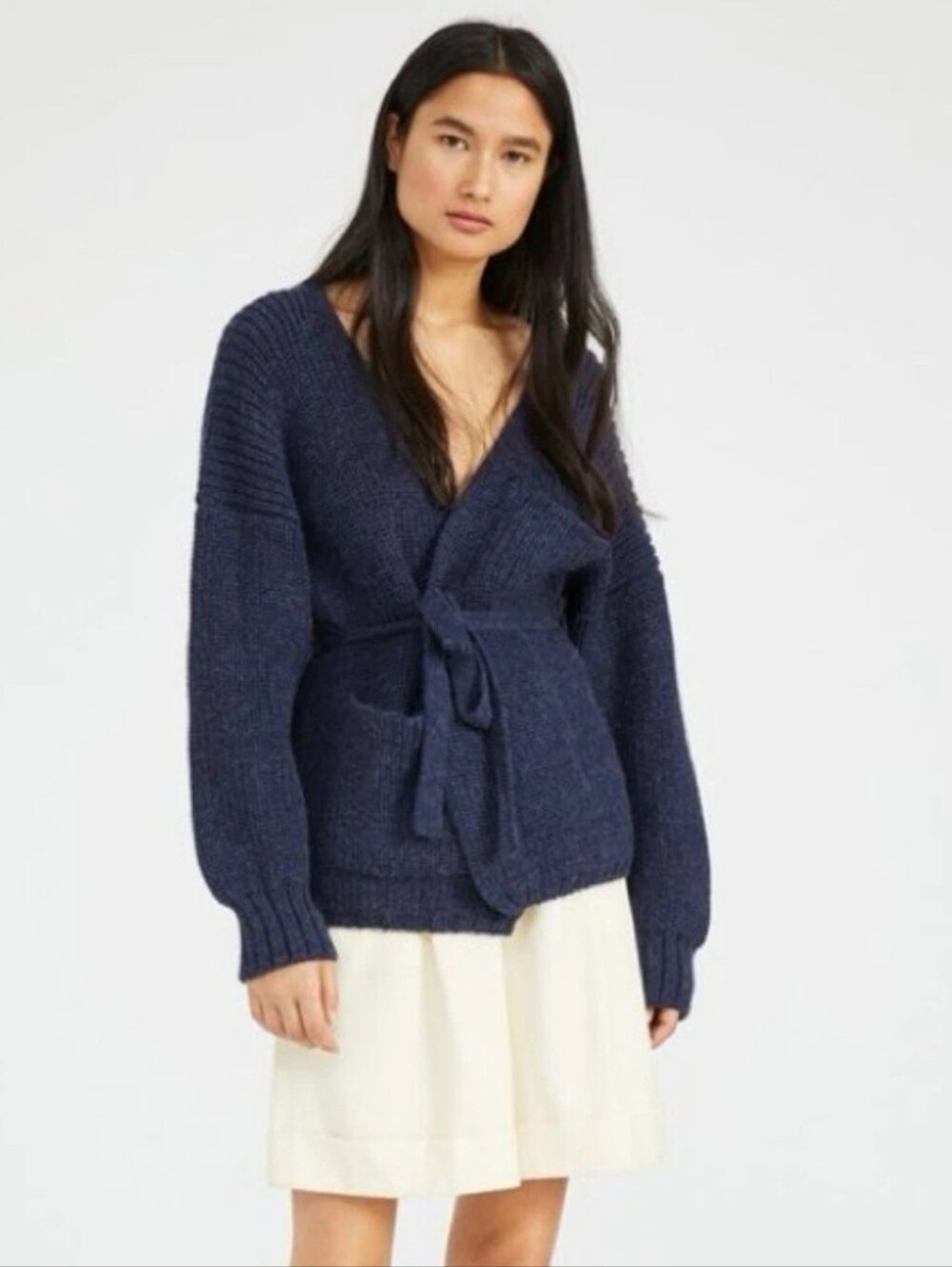 First Rite 100% Alpaca Wrap Cardigan